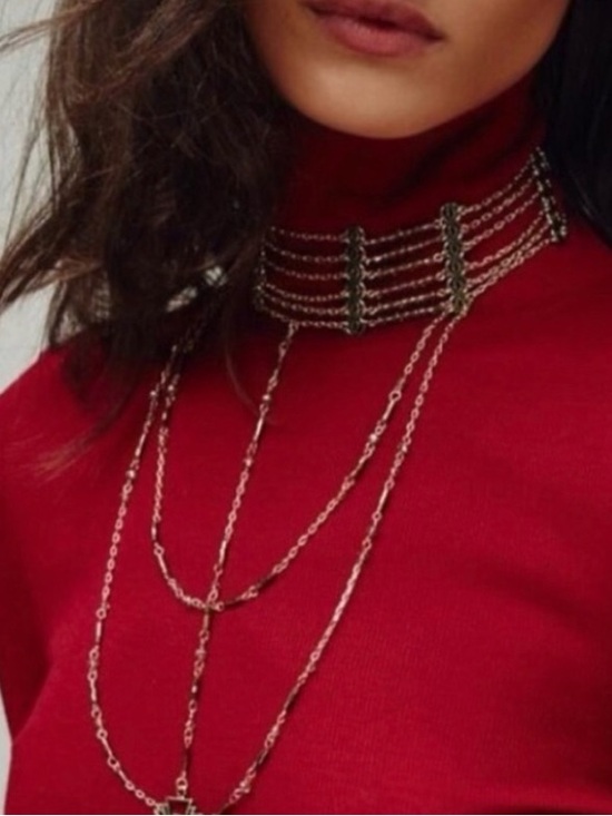 Free People Jewelry - Free People x Ariana OST Lotus Layered Necklace